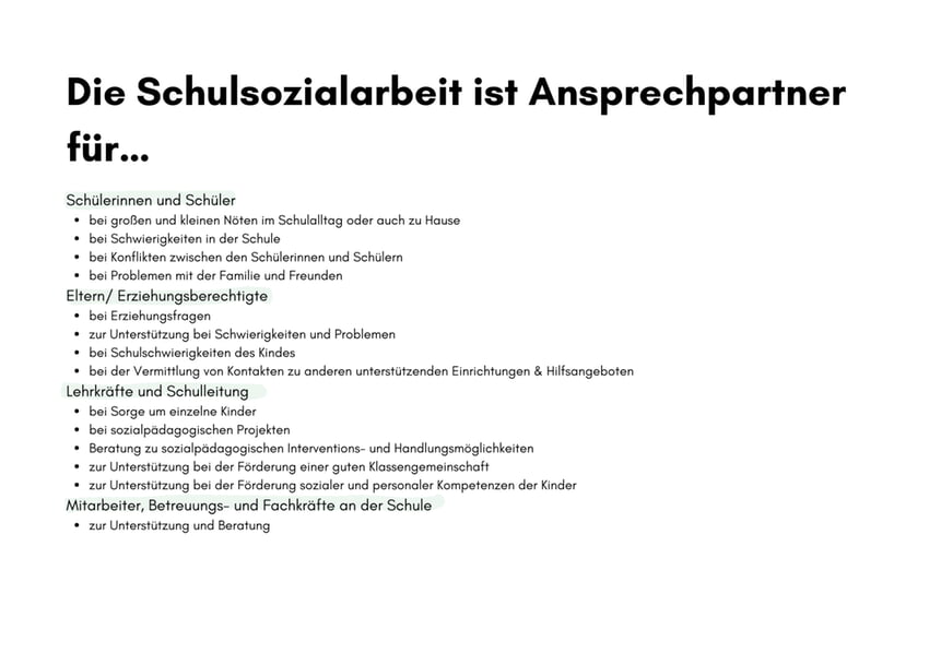Schulsozialarbeit