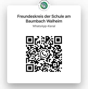QR Code Whatsapp-Kanal Freundeskreis der Schule am Baumbach
