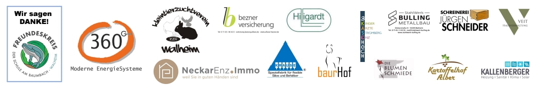 Wir bedanken uns ganz herzlich bei den Sponsoren des Zirkusprojekts!